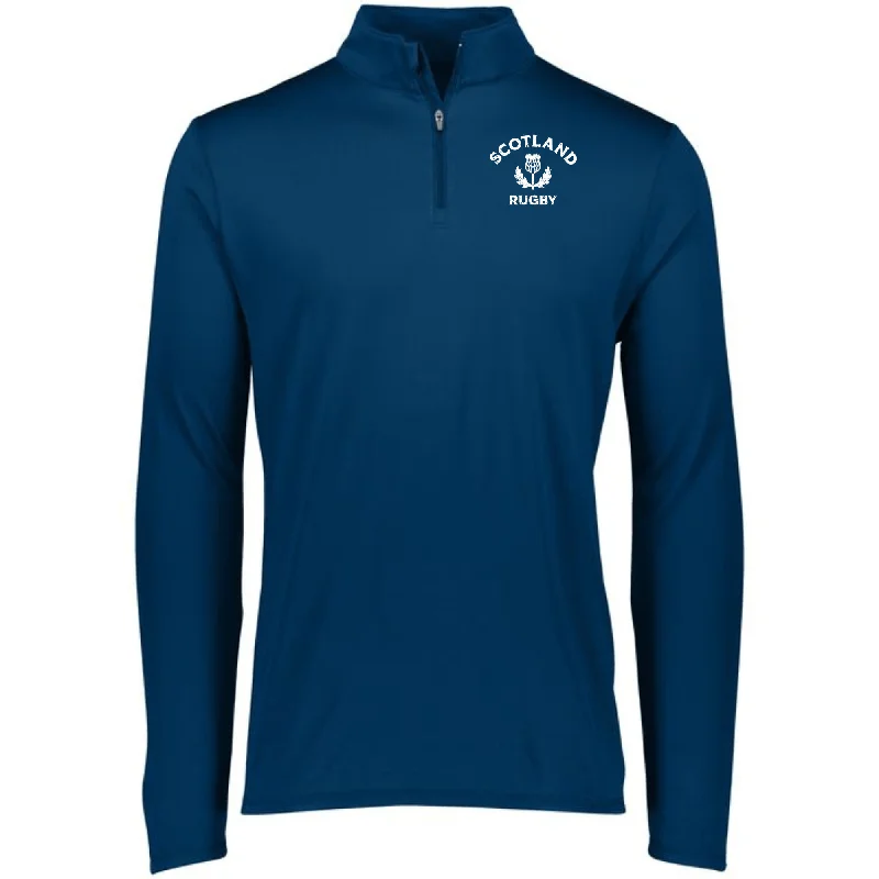 Nations of Rugby Scotland Rugby 1/4 Zip Pullover dolman Sleeve Top