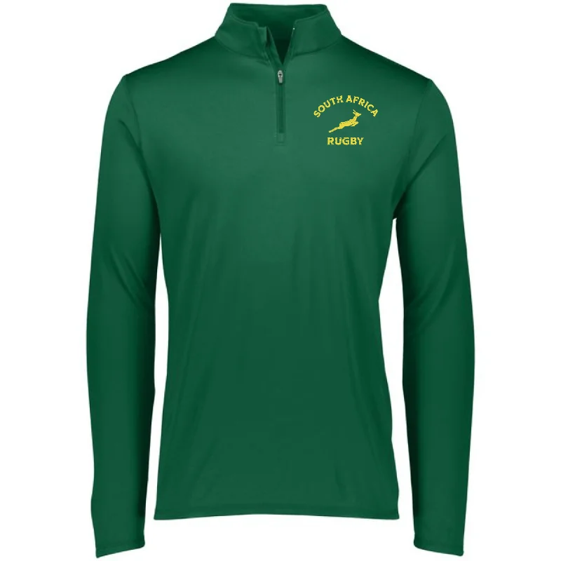 Nations of Rugby South Africa Rugby 1/4 Zip Pullover 24 Angora Wool Cozy