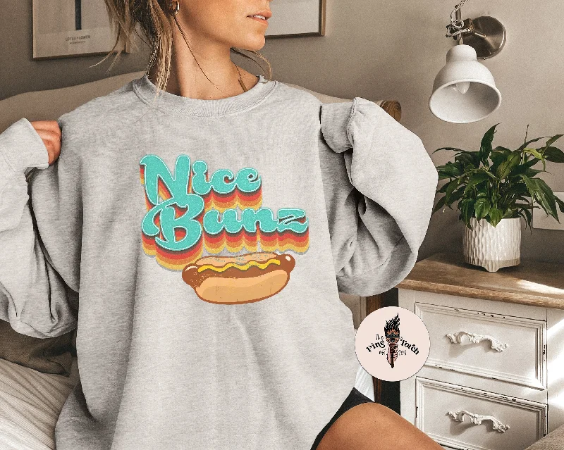 NICE BUNZ // UNISEX PULLOVER Ruffle Sleeve Feminine