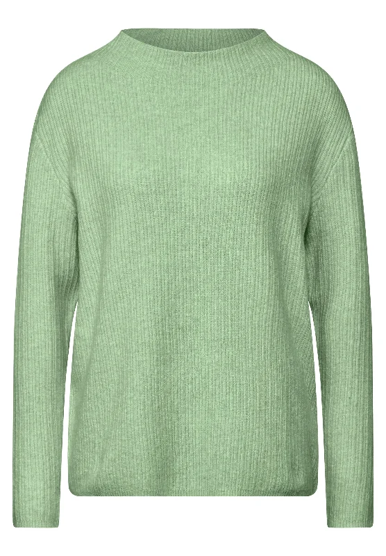 Pullover mit Kontrastdetail Cold Shoulder Design