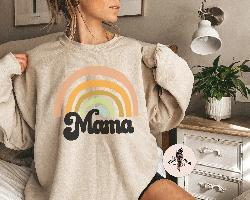 RAINBOW MAMA // UNISEX PULLOVER Bardot Neck Top