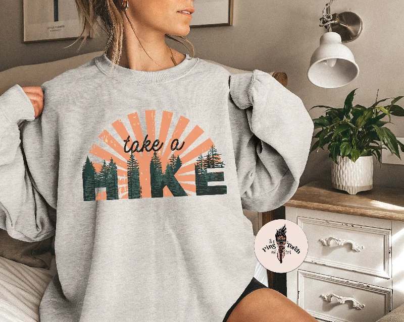TAKE A HIKE // UNISEX PULLOVER Long Sleeve Pullover