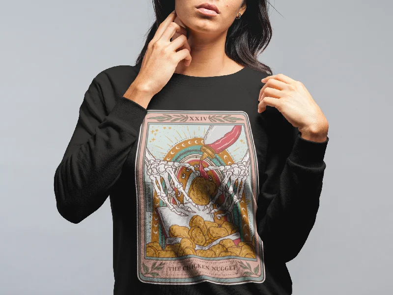 THE CHICKEN NUGGET // UNISEX PULLOVER Hooded Pullover Sweater
