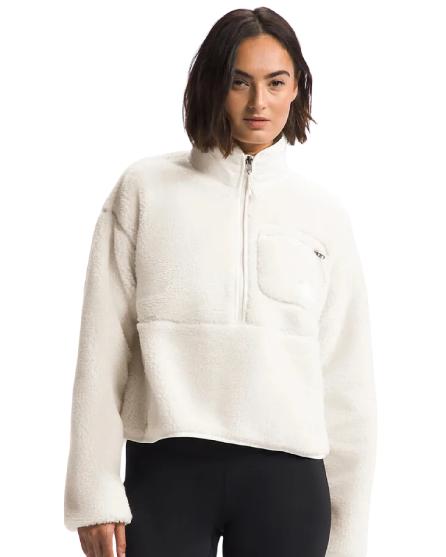 The North Face Women's Extreme Pile Pullover  - White Dune Batwing Sleeve Top