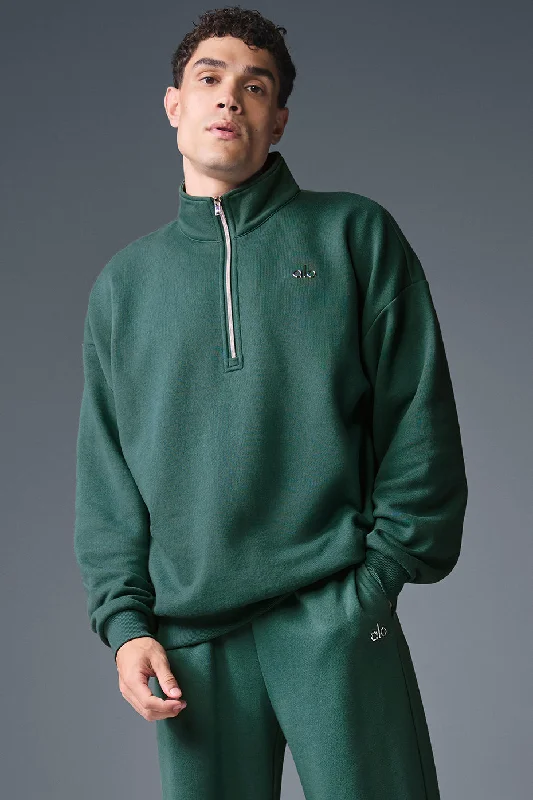 Accolade 1/4 Zip Pullover - Winter Ivy Wrist Length Sleeve