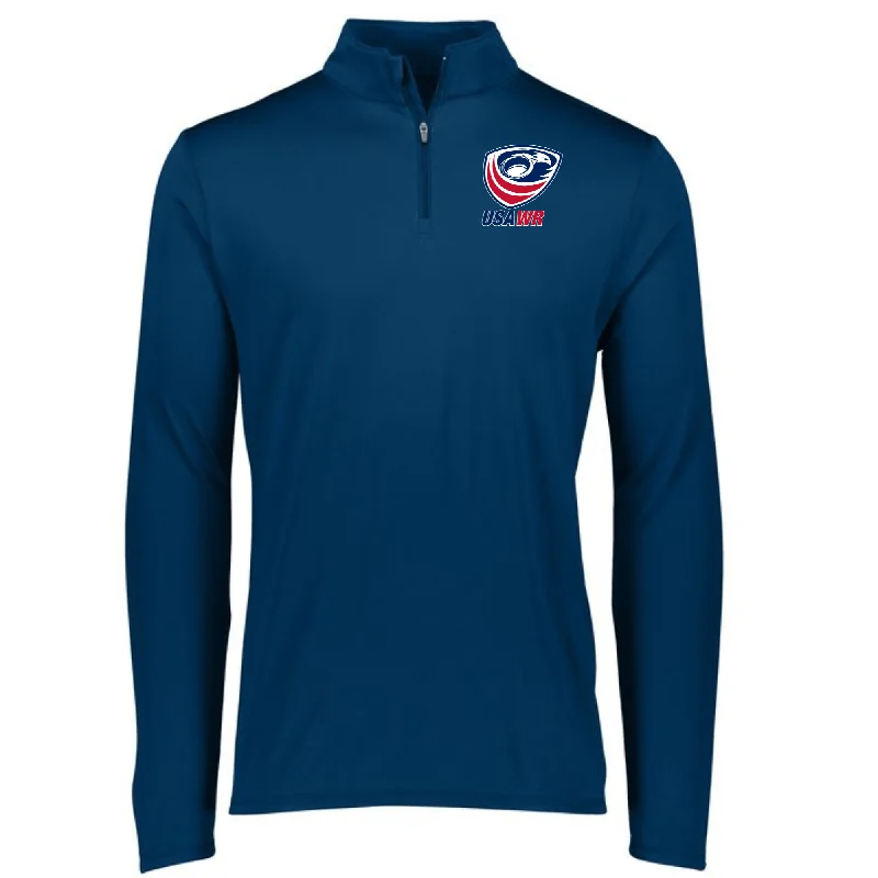 USA Wheelchair Rugby 1/4 Zip Pullover Box Sleeve Comfort